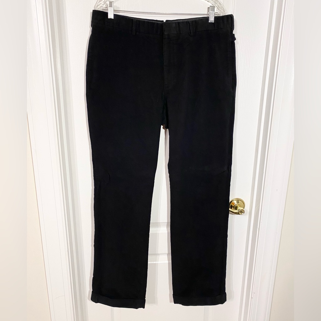 Vtg Ralph Lauren Purple Label Velvet Tuxedo Pants Black Men’s 36/32